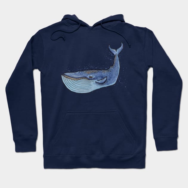 Blue Whale Hoodie by Indigoego